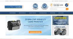 Desktop Screenshot of idcardprintersavings.com